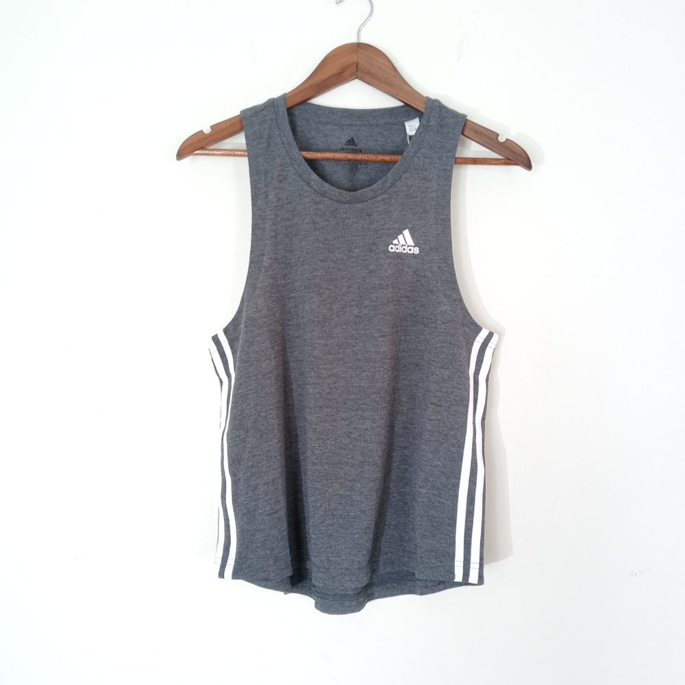 Adidas Women Tank Top Size Medium Gray